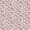 Organic Cotton Fabric | Small Flowers Dark Dusty Pink