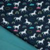 Soft Shell Fleece Fabric | Unicorn Navy