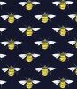 Cotton Print Fabric | Bumble Bee Navy