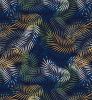 Cotton Print Fabric | Trailing Fern Royal