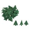 Christmas Embellishments | Glitter Foam Trees, 60pcs