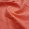 Premium Enzyme Washed Linen Fabric | Coral