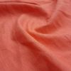 Premium Enzyme Washed Linen Touch Fabric | Coral