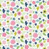 Wildflower Honey Fabric | Small Floral White