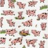 Farm Fun Fabric | Pigs Cream