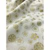 Japanese Anan Fabric | Floral Cream Metallic