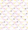 Organic Cotton Fabric Print | Bunting Pink