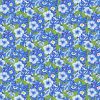 Summer Garden Fabric | Petunia Blue