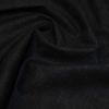 John Louden Linen Texture Fabric | Black