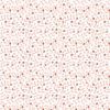 Goose Creek Gardens Fabric | Little brown flowers on white