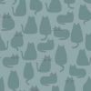 Whiskers & Dash Fabric | Whiskers sky