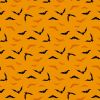 Midnight Haunt Halloween Fabric | Night Flight Terracotta 
