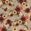 Happy Fall Fabric | Flowers Tan