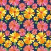 The Very Hungry Caterpillar Fabric | Flower Fancy Navy