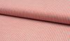 Linen & Rayon Smooth Weave Fabric | Thin Stripe Red