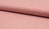 Linen & Rayon Smooth Weave Fabric | Thin Stripe Red