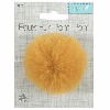 Luxury Faux Fur Pom Poms | Mustard, 60mm