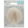 Luxury Faux Fur Pom Poms | Natural, 60mm