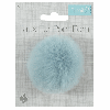 Luxury Faux Fur Pom Poms | Light Blue, 60mm