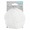 Luxury Faux Fur Pom Poms | White, 11cm