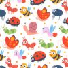 Rose & Hubble 60" Digital Cotton Fabric | Bugs Scatter