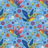 Rose & Hubble 60" Digital Cotton Fabric | Humming Birds