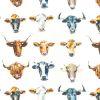 Rose & Hubble 60" Digital Cotton Fabric | Cows