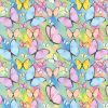 Rose & Hubble 60" Digital Cotton Fabric | Butterfly Pastels
