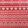 Oil Cloth Fabric | Fair Isle Red