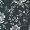 Moda Extra Wide Quilt Backing | Woodcut Floral Coal