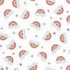 Kim Schaefer - Believe Fabric | Rainbows White
