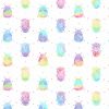 Rainbow Garden Fabric | Bugs White