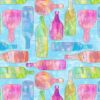 Mixology Fabric | Bottles Blue
