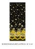 Buzzworthy Fabric | Border Black / Gold - Metallic
