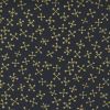 Moda Whispers Metallic Fabric | Jacks Gold On Black