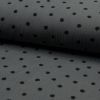 Double Gauze Fabric | Large Spot Grey