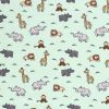 Cotton Rich Jersey Fabric | Charming Animals Mint