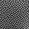 PU Printed Waterproof Raincoat Fabric | Spots Black