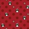 Christmas Jersey Fabric | Christmas Penguin Red