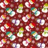 Christmas Fun Fabric | Snowmen Wine