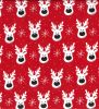 Christmas Fun Fabric | Rudolph The Red Nose Reindeer Red