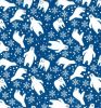 Christmas Fun Fabric | Polar Bear Snow Flakes