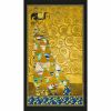 Metallic Robert Kaufman Fabric | Gustav Klimt - Women Panel Gold