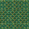 Metallic Robert Kaufman Fabric | Gustav Klimt - Triangles Green