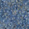 Metallic Robert Kaufman Fabric | Gustav Klimt - Abstract Tiles Blue