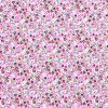 Cotton Print Fabric | Flower Meadow Pinks