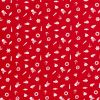 Cotton Print Fabric | Sail Away - Sea Notions Red