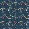 Licensed Cotton Fabric | Loony Tunes- Retro Characters Charcoal