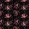 Licensed Cotton Fabric | Hercules - Cursed Hearts Black