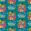 Licensed Cotton Fabric | Encanto - The Magic Of Family Teal